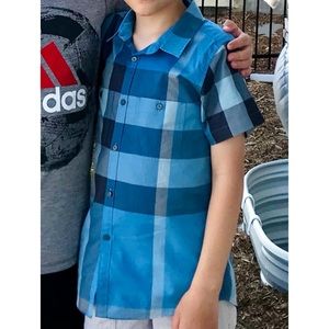 Burberry check boys shirt size 10